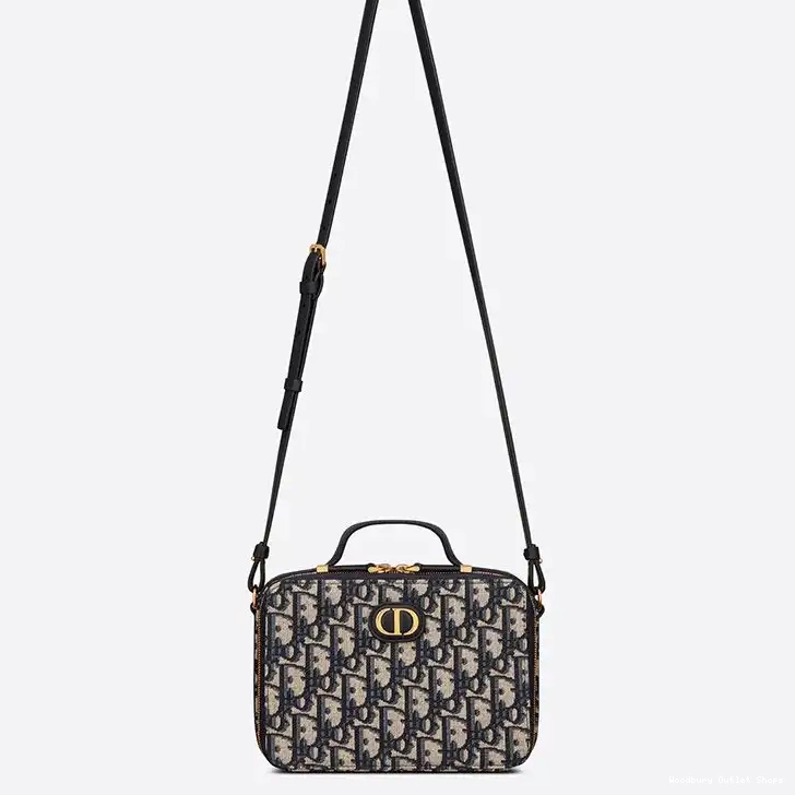Cheap Box Motif Oblique Blue Bag Caro Dior Canvas 0509 Hot Sale